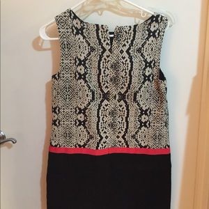 Sleeveless dress - fully lined , back zip. Thick linen fabric